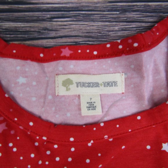 Tucker + Tate NEW Girls Size 7 Red Long Sleeve Dress - Picture 3 of 5